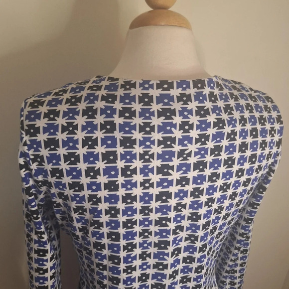 Diane Von Furstenberg Reina Check dot print dress  SZ 8 - Picture 7 of 11
